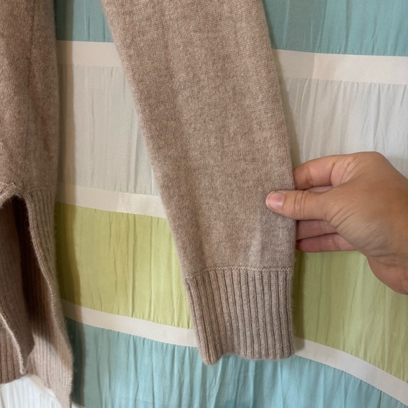 Kenar Cashmere 100% Sweater Cowl Neck Cream Sz Large - Picture 4 of 9